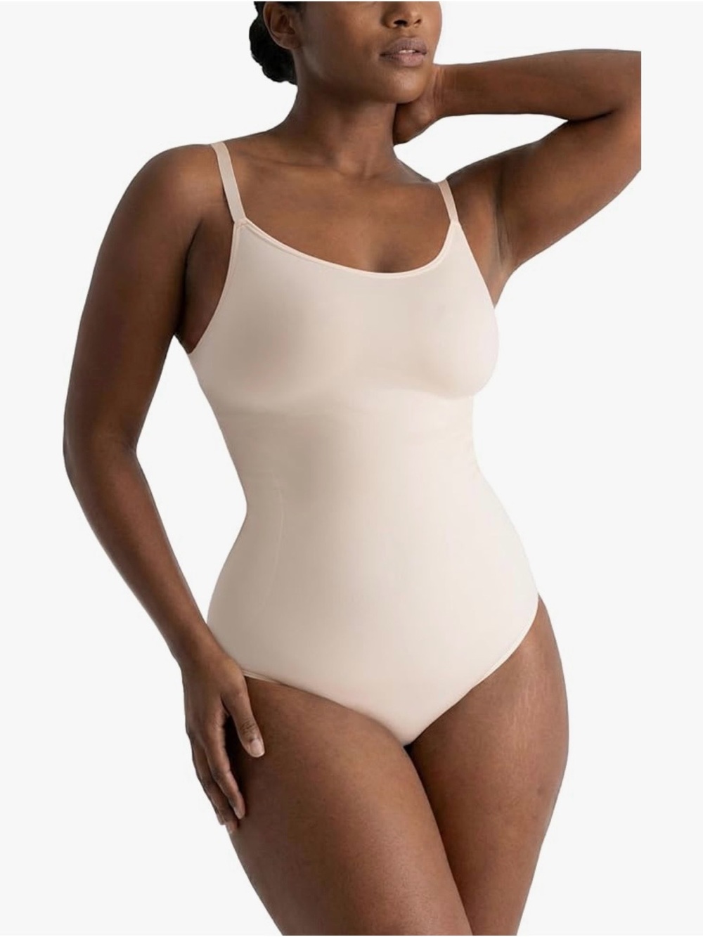Shapermint Essentials Beige All Day Every Day Scoop Neck Bodysuit Size 3XL NWT